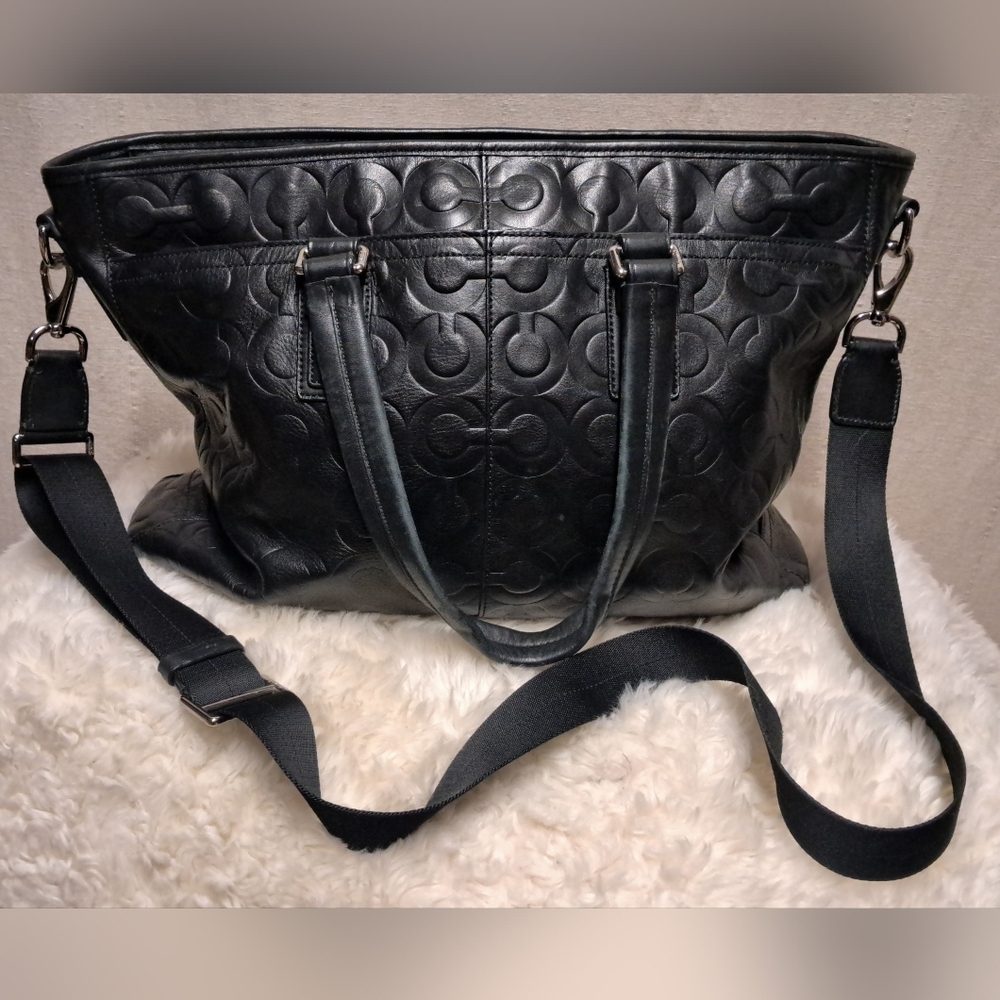 Unisex COACH Op Art Business Tote - Picture 1 of 10